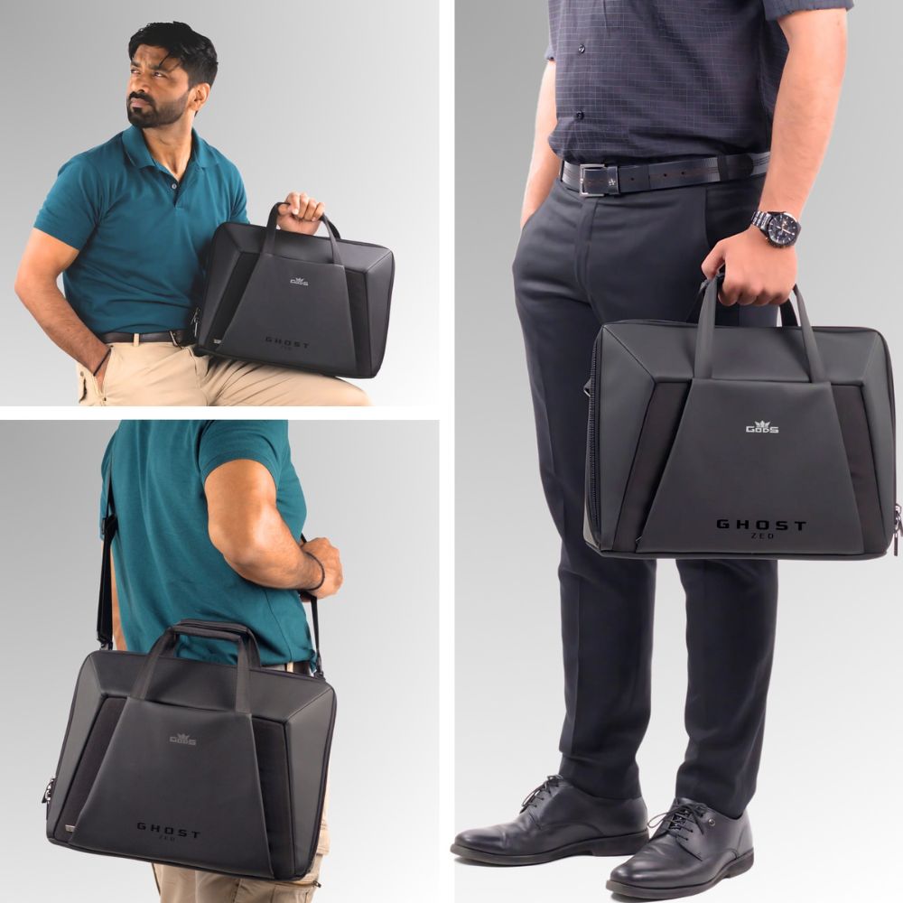 Ghost ZED Business Laptop Messenger Bag | Fits 15.6” Laptop | Office, Work & Travel Companion
