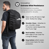 GODS Rain Cover for Backpacks (20L-35L) |  All-Weather Raincover, Waterproof, Wind-Resistant, No-Sti | Road Gods