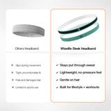 Silicone-Grip Headband Set of 2