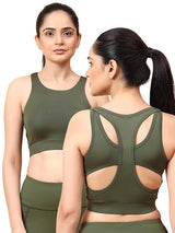 Active Wings Bra (Olive green)