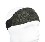 Sports Headband For Men and Women (Dark Green Snake Print)