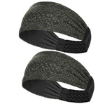 Sports Headband For Men and Women (Dark Green Snake Print)