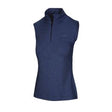 Greg Norman Women's Quarter-Zip G2F23XLV100 All Weather Vest - Navy Htr
