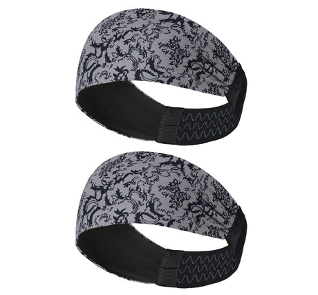 Sports Headband For Men and Women (Grey Pattern)