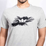 Grunge Crown Men's Grey Tshirt - Gods Exclusive Collection