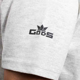 Grunge Crown Men's Grey Tshirt - Gods Exclusive Collection