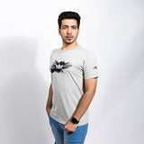 Grunge Crown Men's Grey Tshirt - Gods Exclusive Collection