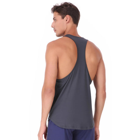 Gym Stringer For Men (Shadow Grey)