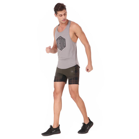 Gym Stringer For Men (Frost Grey)