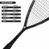 Head Graphene XT Hurricane 123 Squash Racquet (Black)
