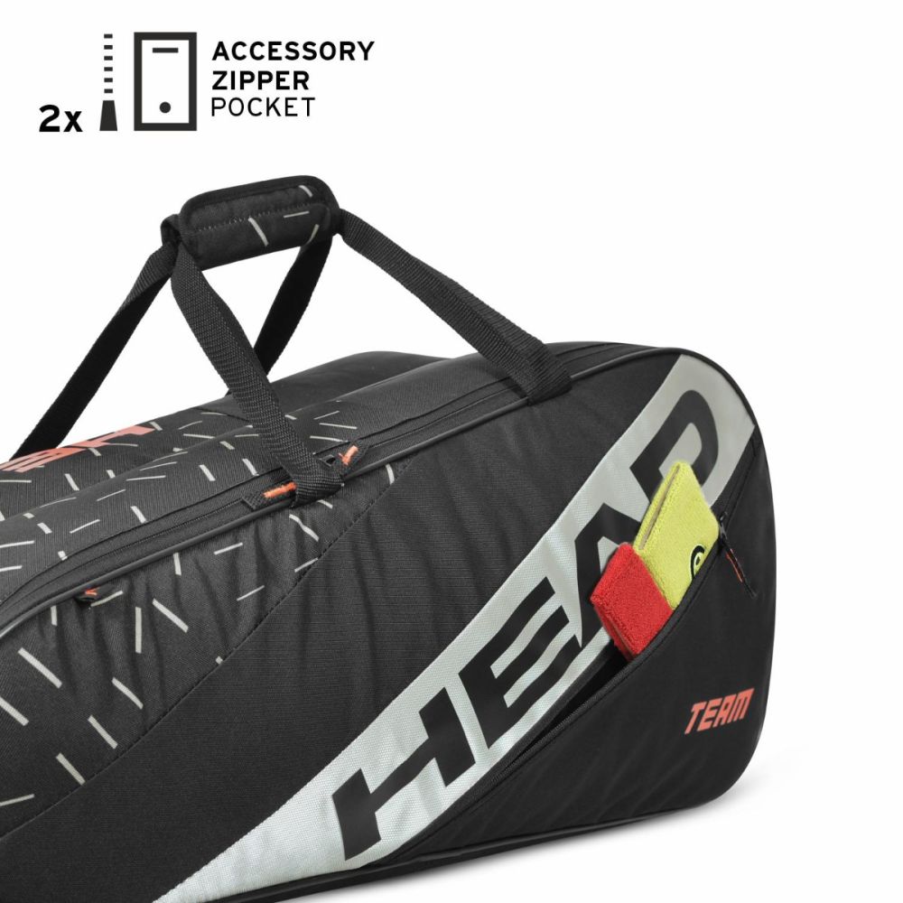 Head Team Racquet Bag M (Black/Ceramic)