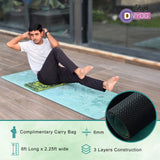 VIXEN Divyog  Suede Yoga Mat 6mm with Guiding Alignment