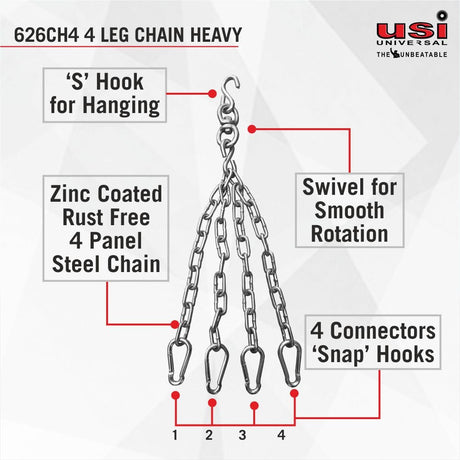 4 Leg Chain Heavy - 626CH4 USI | Kibi Sports USI