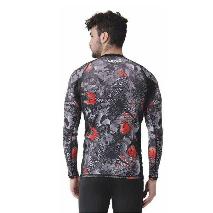 USI 411RK KOI FISH RASH GUARD