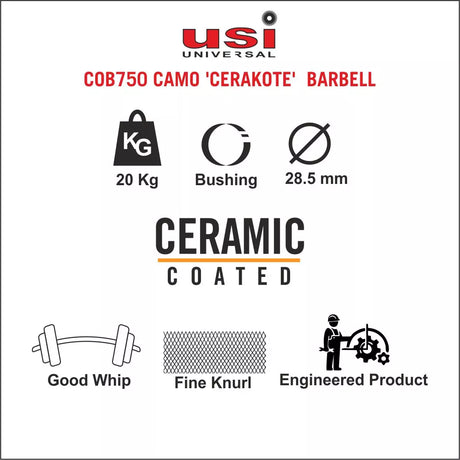 USI Camo 'Cerakote' Barbell