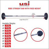 Straight Bar with Fixed Weight - RDBS | Kibi Sports