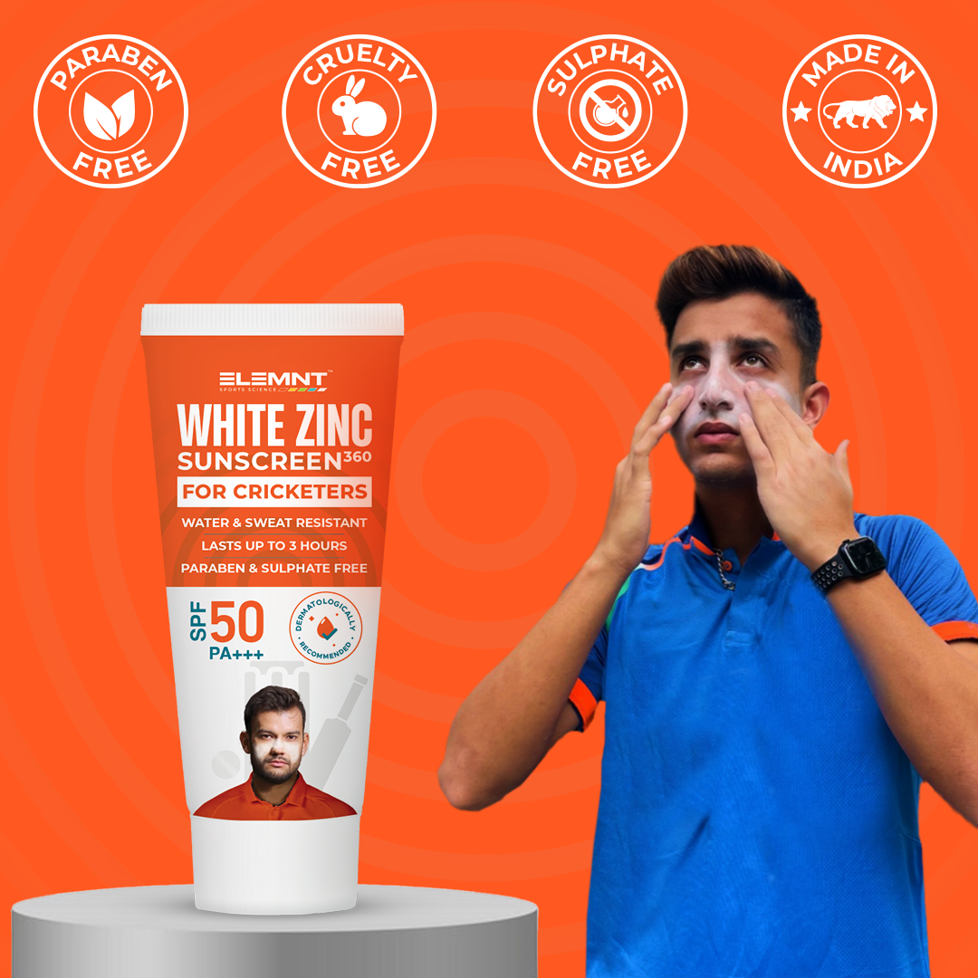 White zinc sunscreen