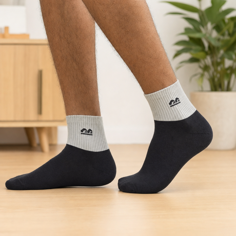 The Sock Street Design All Purpose Heritage Cuff Ankle Socks (Pack of 3)