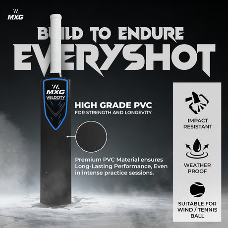 MXG Velocity Heavy Duty Plastic Full Size Cricket Bat (34 x 4.5 Inch) Ultra Strong Power Bat for All Age Groups (Full Size 8) - Image 8 | KIBI SPORTS