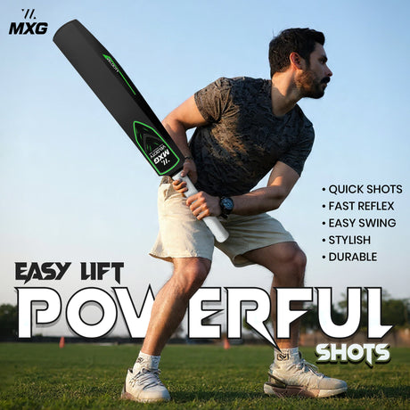 MXG Velocity Heavy Duty Plastic Full Size Cricket Bat (34 x 4.5 Inch) Ultra Strong Power Bat for All Age Groups (Full Size 8) - Image 13 | KIBI SPORTS