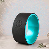 Vedam Yoga Wheel  13 x 5.5 in (Black/Teal Blue)