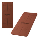 Vedam TPE Alignment Yoga Mat (Wine) 8MM