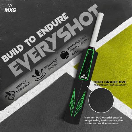 MXG Velocity Junior Plastic Cricket Bat (31.5-Inch) | Heavy-Duty Training Bat for Kids & Beginners | Wind Ball, Soft Ball, Tennis & Plastic Ball Play, Indoor & Outdoor - Image 17 | KIBI SPORTS
