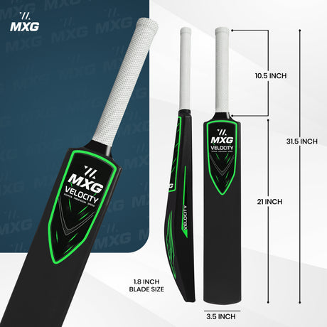 MXG Velocity Junior Plastic Cricket Bat (31.5-Inch) | Heavy-Duty Training Bat for Kids & Beginners | Wind Ball, Soft Ball, Tennis & Plastic Ball Play, Indoor & Outdoor - Image 16 | KIBI SPORTS