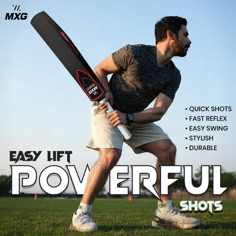 MXG Velocity Junior Plastic Cricket Bat (31.5-Inch) | Heavy-Duty Training Bat for Kids & Beginners | Wind Ball, Soft Ball, Tennis & Plastic Ball Play, Indoor & Outdoor - Image 18 | KIBI SPORTS