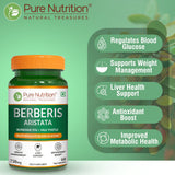 Berberis Aristata 60 Capsules  Berberine 95% & Milk Thistle | Liver Support