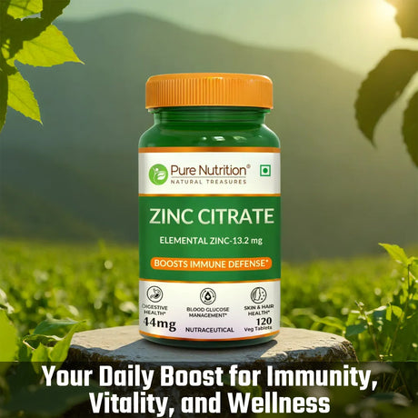 Zinc Citrate High Absorption Immunity Support | 120 Veg Tablets
