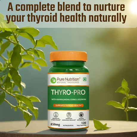 Thyro Pro  Thyroid Support Capsules | Ashwagandha, Iodine & Selenium | 120 Caps