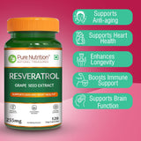 Resveratrol with Grape Seed Extract | Antioxidant Support  255mg