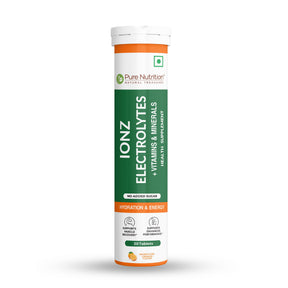 IONZ Electrolytes + Vitamins & Minerals  Moroccan Orange Effervescent - Nutrition by Pure Nutrition