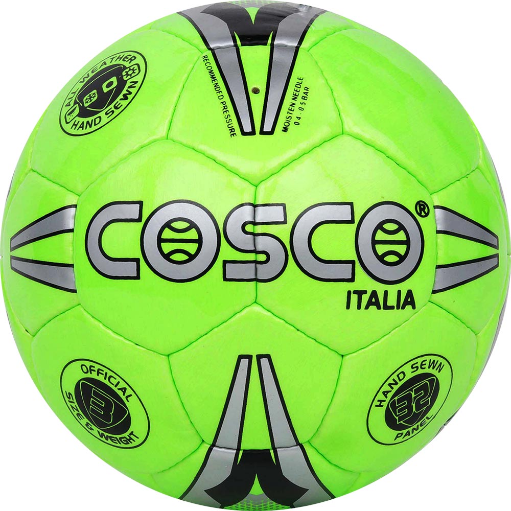 Cosco Italia S-3 P.U. LEATHER, HAND-STITCHED Football | KIBI Sports