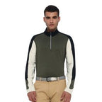 Jack Nicklaus Men's Color Block 1/4 Zip Pullover - Virtual Olive