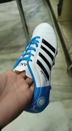 Anza White and Blue Classic Studs | KIBI SPORTS