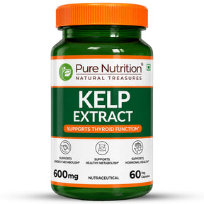 Kelp Extract 600mg | 60 Veg Capsules | Laminaria spp. Whole Plant Extract - Nutrition by Pure Nutrition