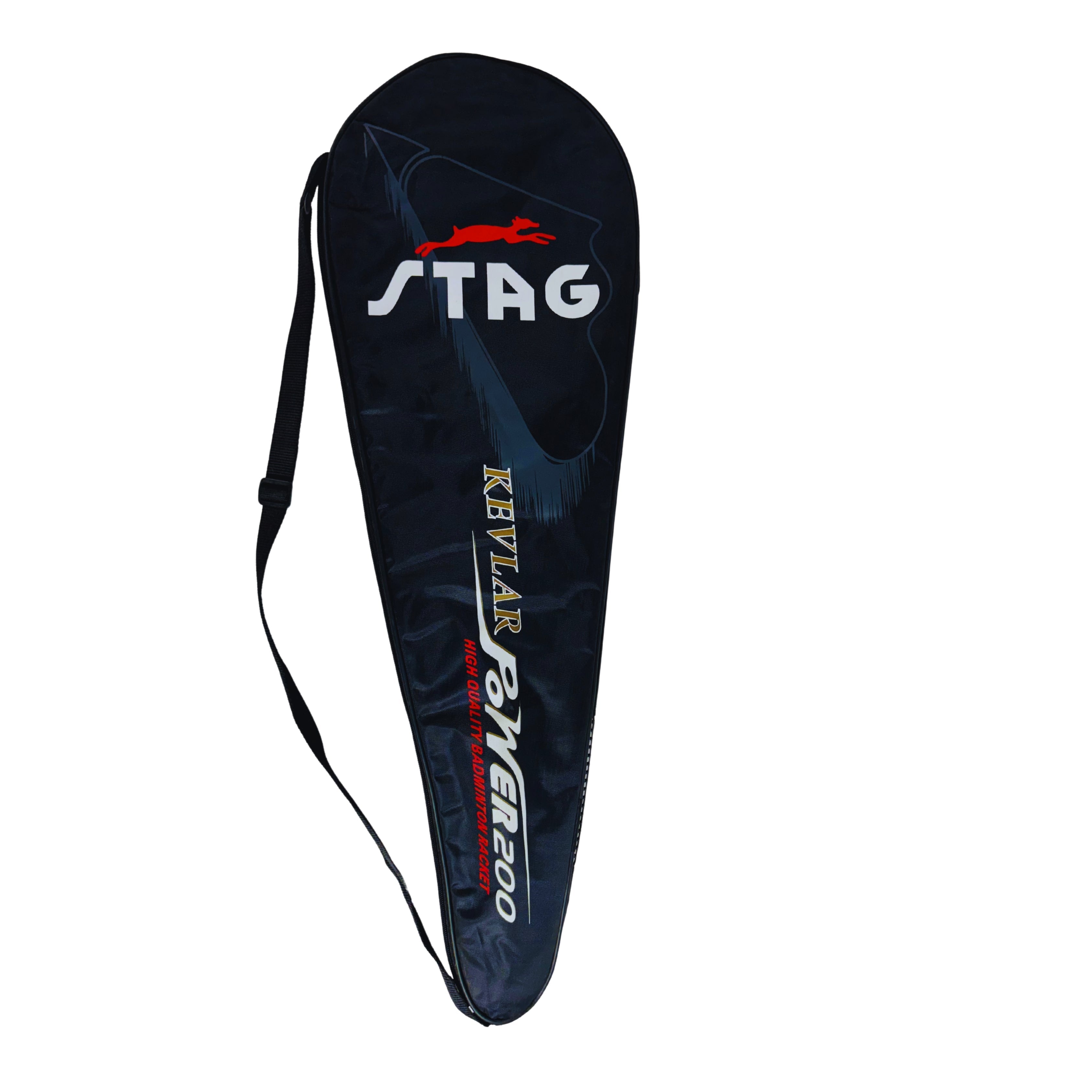 STAG GLOBAL Kevlar Power 200 Badminton Racket | Strong, Lightweight & Durable | Includes Full Cover