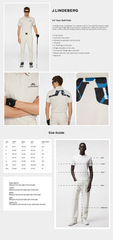 J Lindeberg Men’s KV Tour Golf Polo - Moonbeam
