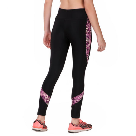 Performance Legging Tights For Women (Leopard Violet)
