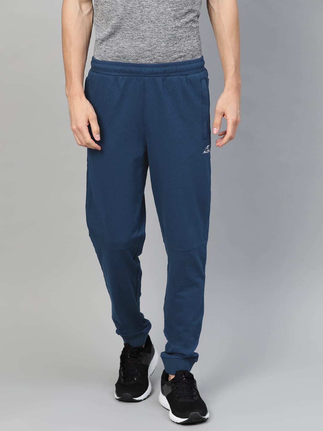 Alcis Men Navy Blue Slim Fit Solid Joggers