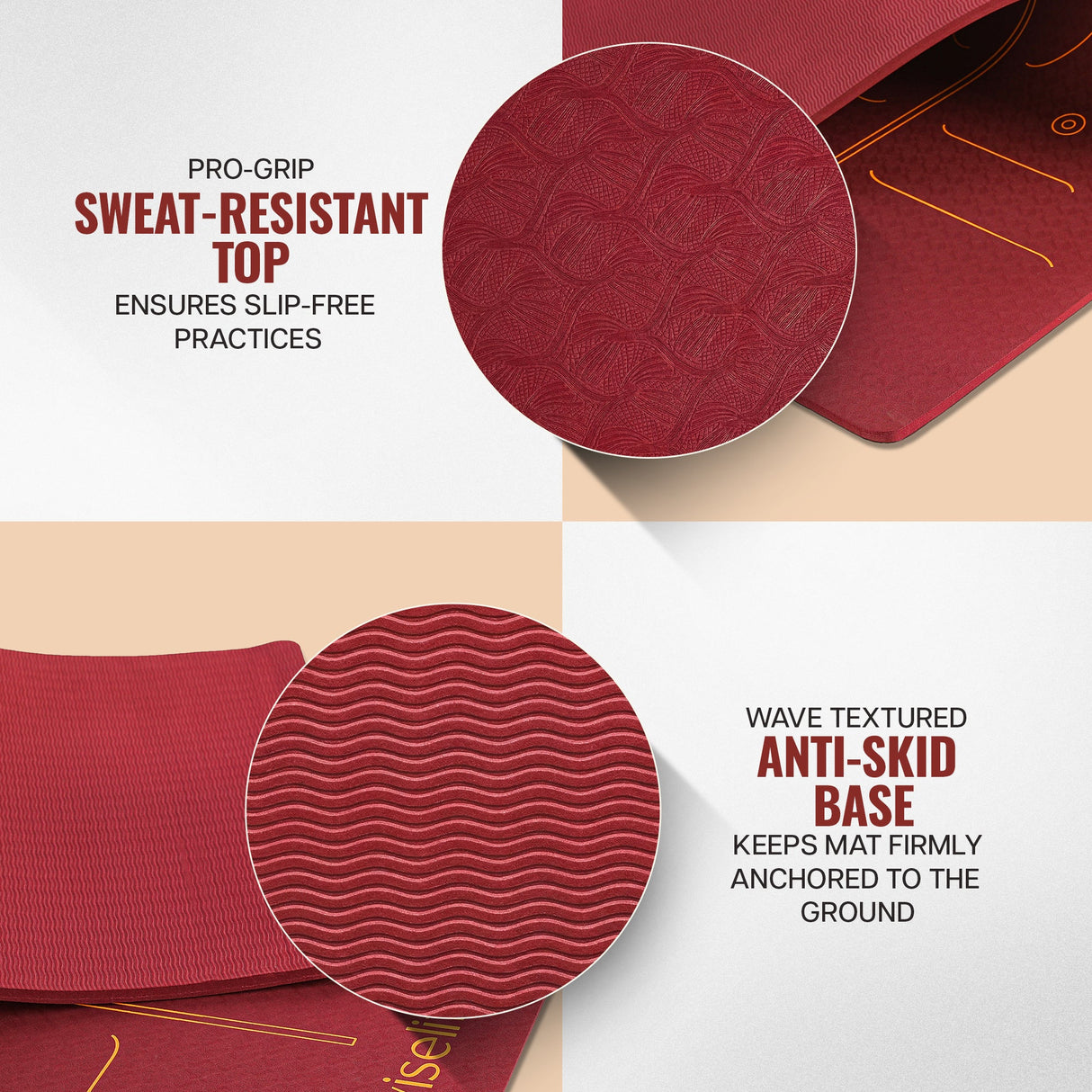 Lotus Alignment TPE Yoga Mat - 10mm