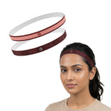 Silicone-Grip Headband Set of 2