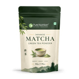 Japanese Matcha Green Tea Powder 50g | Premium Japanese Matcha | Finely Ground Green Tea Powder for Tea, Lattes & Smoothies - Nutrition by Pure Nutrition