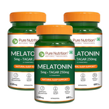 Melatonin with Tagar, Chamomile & L-Theanine  Natural Sleep Support Tablets
