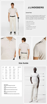 J Lindeberg Men's Lionel Golf Polo - Moonbeam