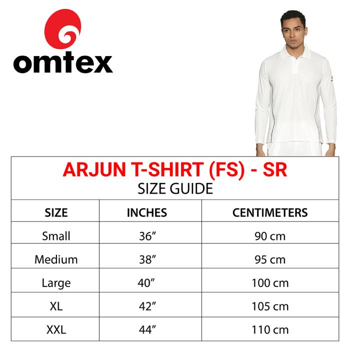 ARJUN PRO - FUll SLEEVES - CRICKET WHITES T-SHIRT - Sr