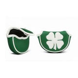 Assorted Lucky Shamrock Magnetic Closure Round Mid Mallet Putter Cover - Green