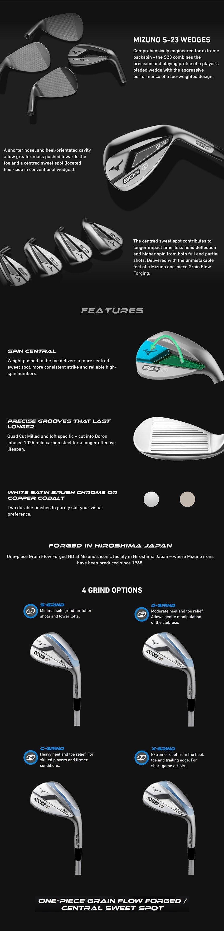 Mizuno S-23 Steel Wedge - White Satin